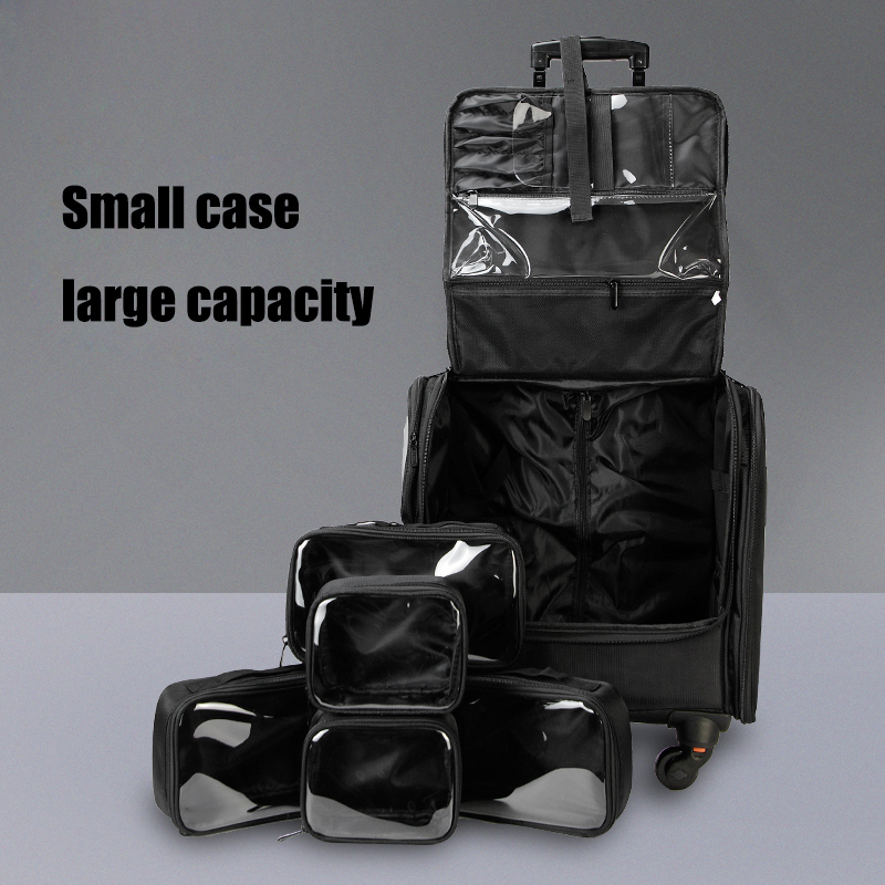 makeup suitcase with wheels