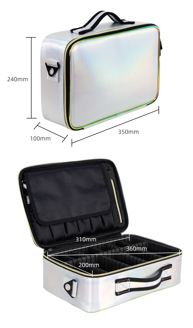 Dazzling White Makeup Bag for Brushes detail 08