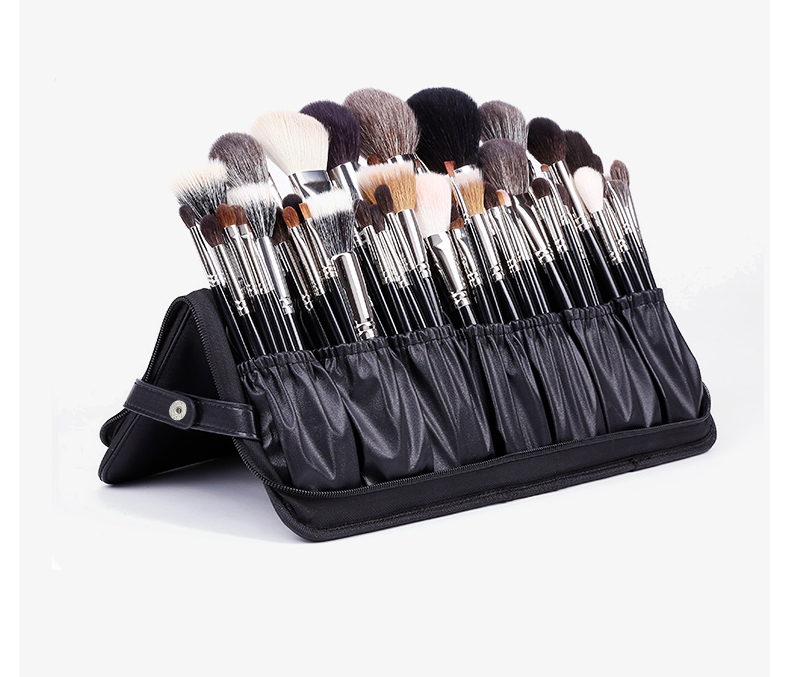 PU Professional Makeup Brush Bag Foldable Makeup Brush Bag detail 02