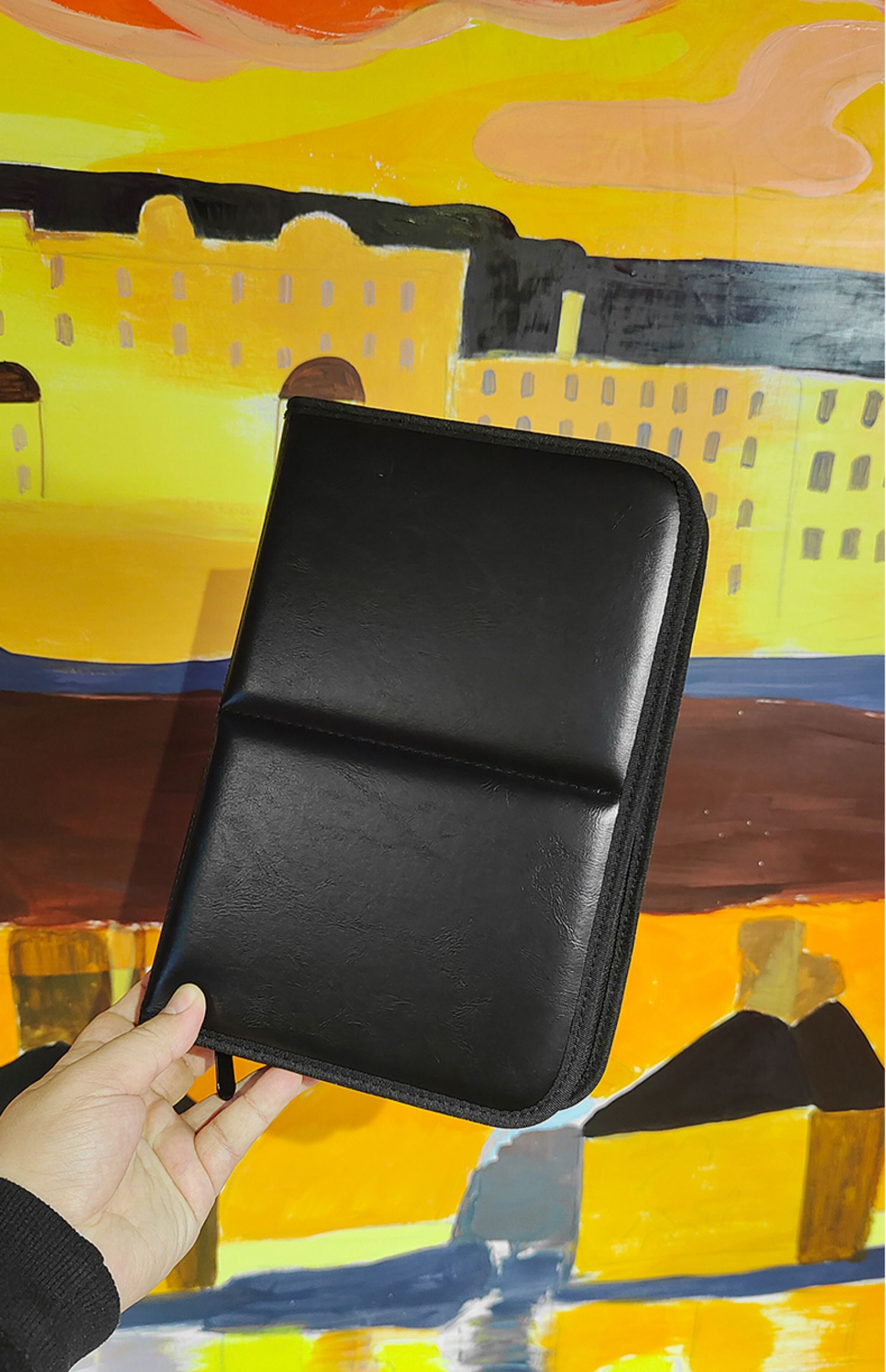 PU Professional Makeup Brush Bag Foldable Makeup Brush Bag detail 03