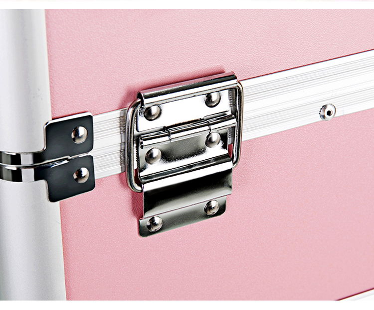 4 in 1 rolling makeup train case detail 06