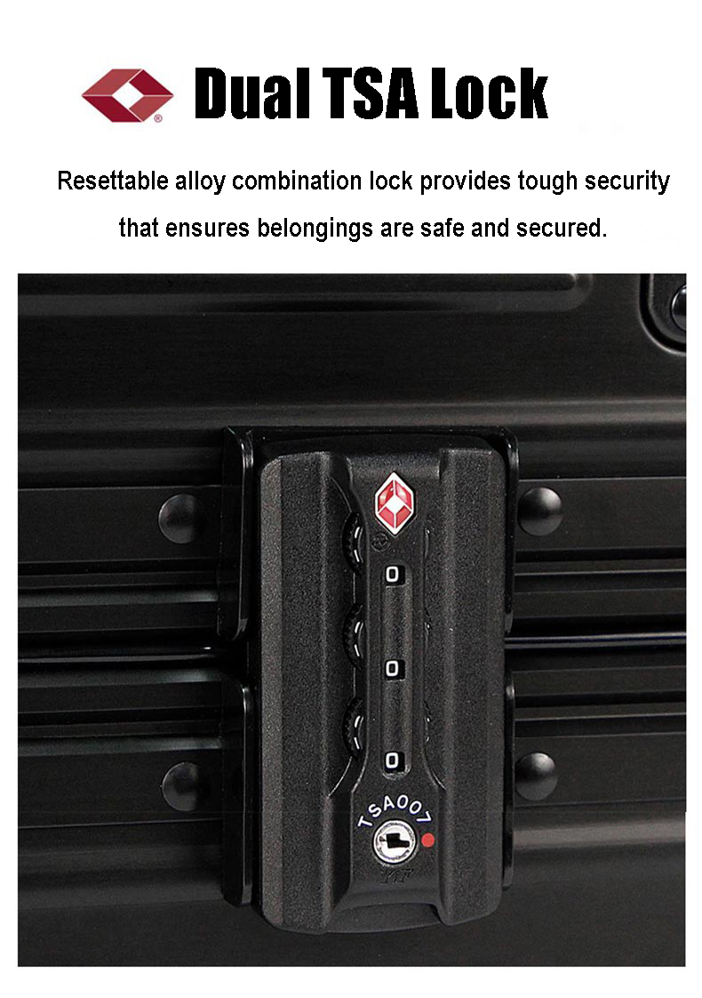 Lighted Makeup Case lock
