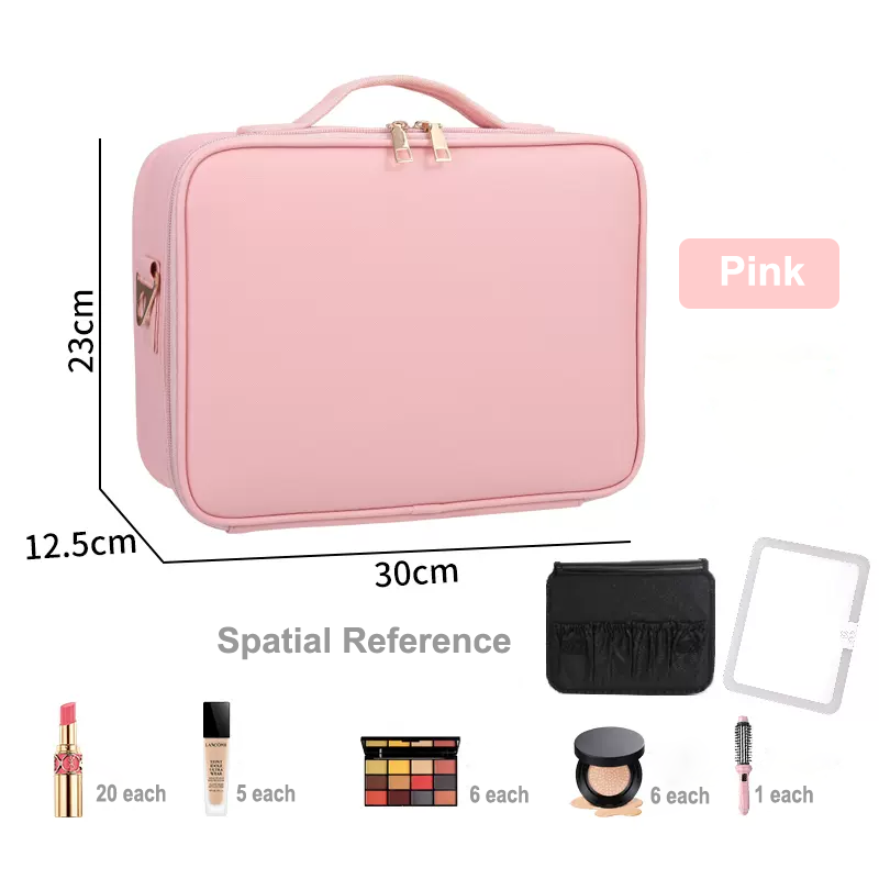 PU Cosmetics Train Case with Removeable LED Lighted Mirror detail 22