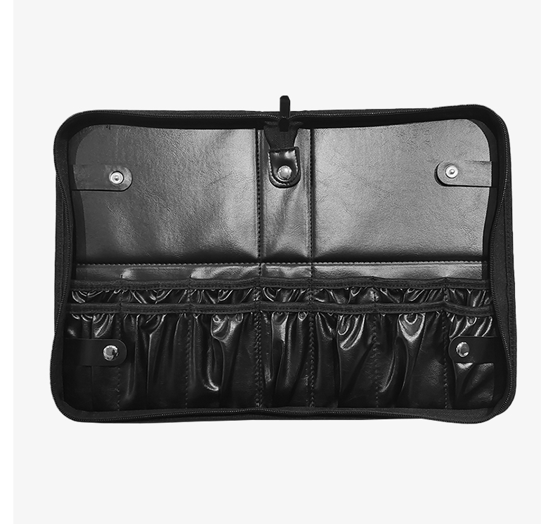 PU Professional Makeup Brush Bag Foldable Makeup Brush Bag detail 09