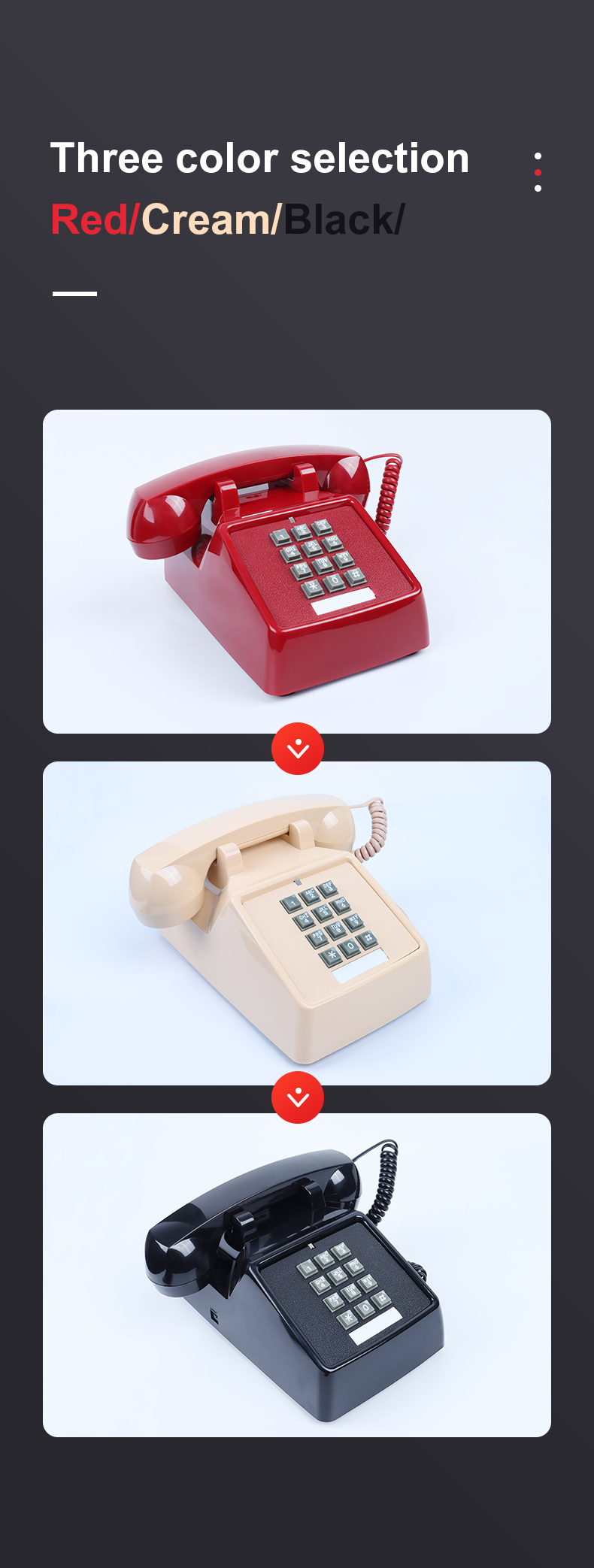Cheeta Antique Telephone CT-N8020 Beige, Shenzhen Cheeta Technology Co., Ltd., is a professional telephone and headset manufacturer in China . Provide telephone,call center headset, bluetooth headset wholesale and OEM.