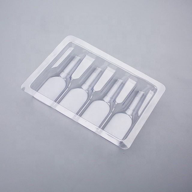 Wholesale Transparent Plastic Blister Trays for Nail Polish Bottle Custom Shaped Plastic Tray Blister