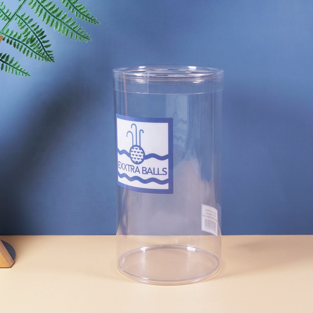 plastic cylinder with lid for golf
