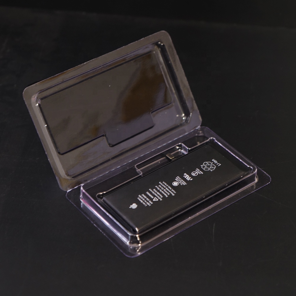 Direct Manufacturer Custom PET Clear Plastic Blister Packaging Tray For Battery