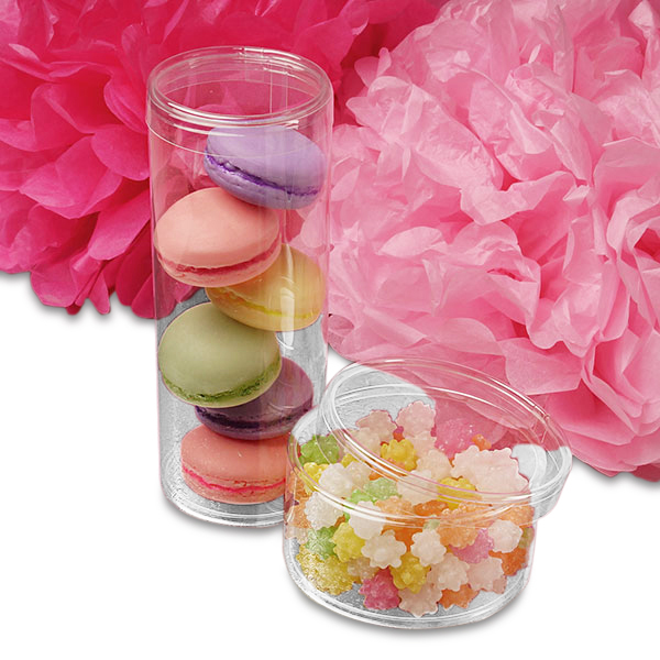 China Suppliers Custom Transparent PET Candy Plastic Packing Tube