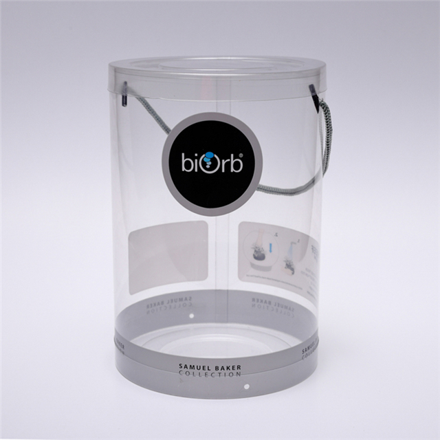 Custom Round Cosmetic Plastic Clear PVC Packaging Tube