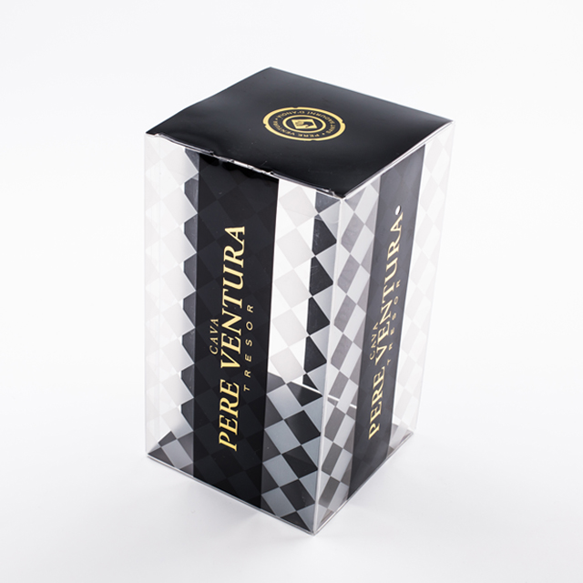 Custom Printing Gift PVC Plastic Clear Packaging Box for Wine