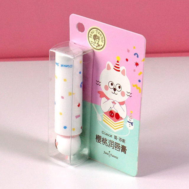 PET Chapstick Lip Balm Blister Tray PET PVC PP plastic blister adhesive back in card