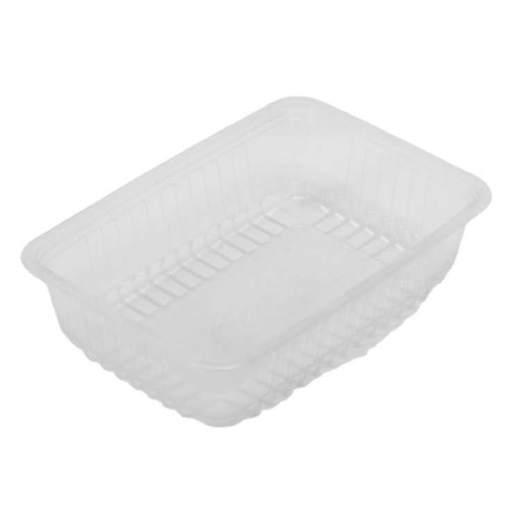 Factory Direct Green Eco-friendly Transparent Plastic Salad Container Disposable Snack Box