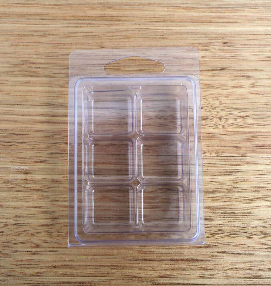 Custom Small Clear Candle Wax Melt Clamshell Blister Packaging