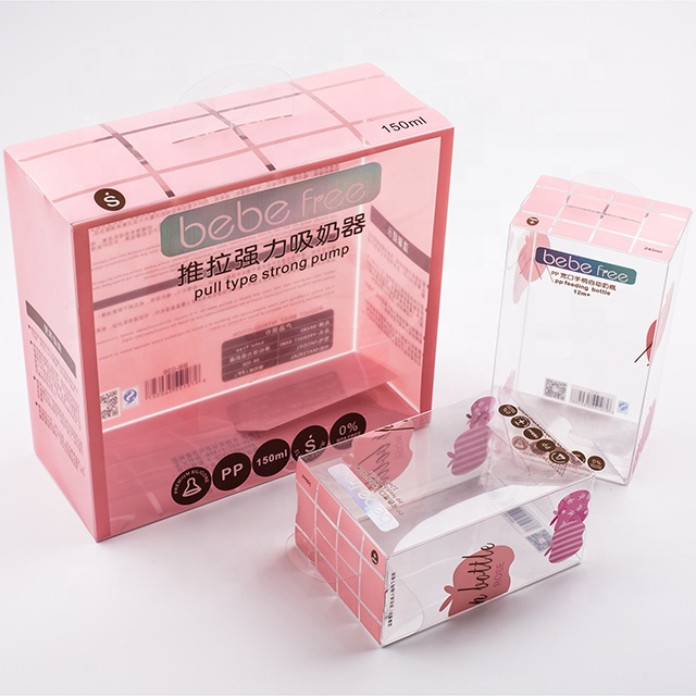 Custom Logo Eco Recyclable Pvc Manufacturer Plastic Clear Package Box Clear Pet Plastic Boxes Square Box Clear Packaging