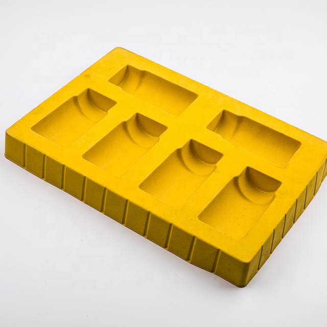 Custom Design Disposable Cosmetic PS Blister Flocking Plastic Tray
