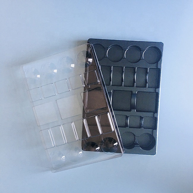 Thermoform PP Plastic Blister divided tray with lid