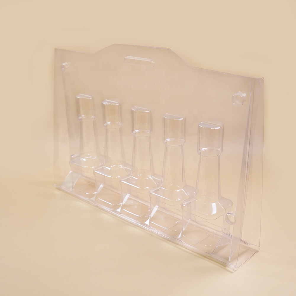 Customized transparent plastic packaging clamshell blister for soy sauce transportation