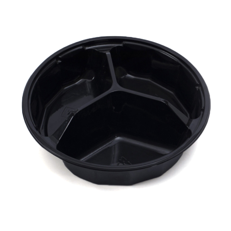 High Quality Round Takeaway Disposable Biodegradable Plastic Salad Food Containers With Lids
