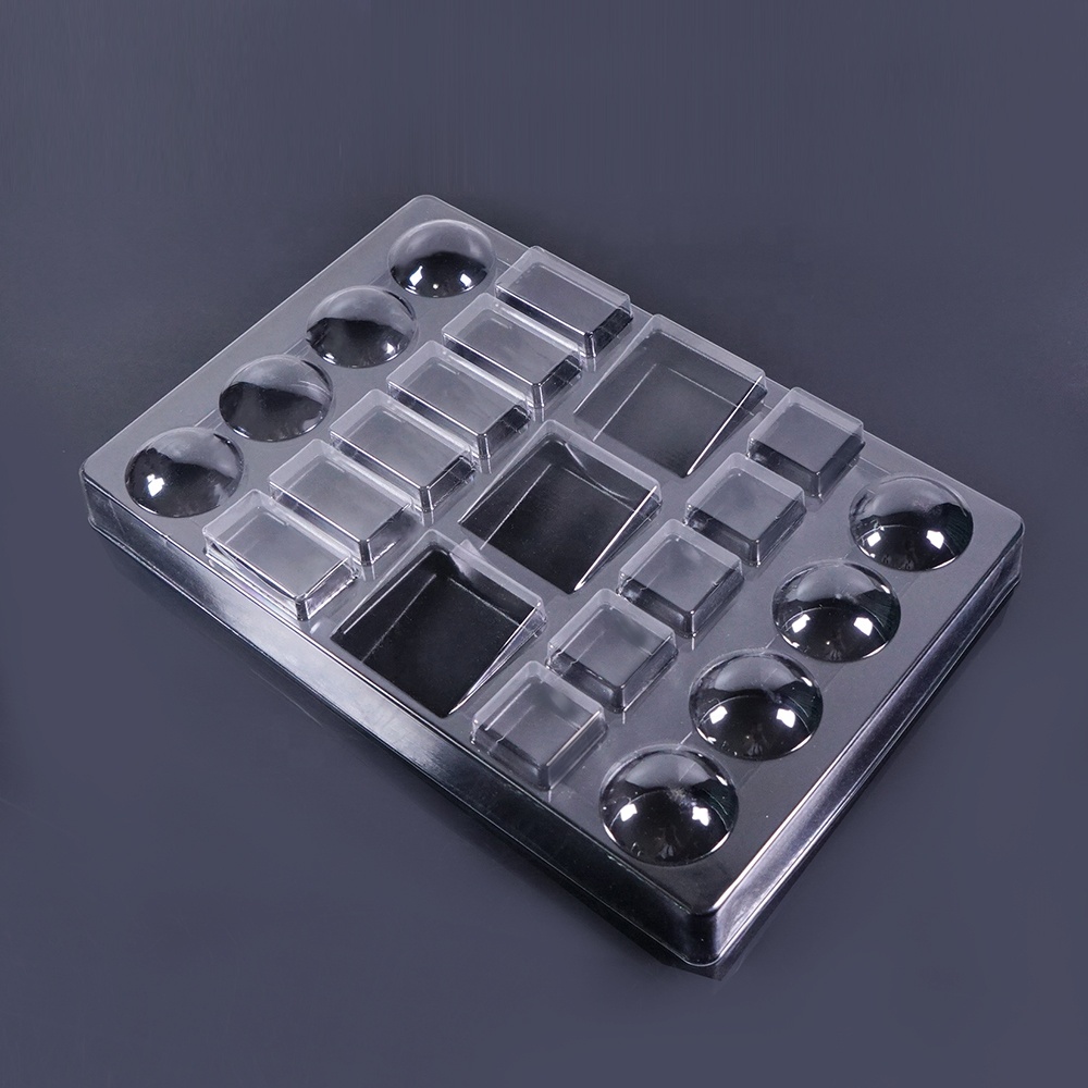 Custom Transparent Food Tray Box Chocolate Blister Tray Box Packaging Insert Tray