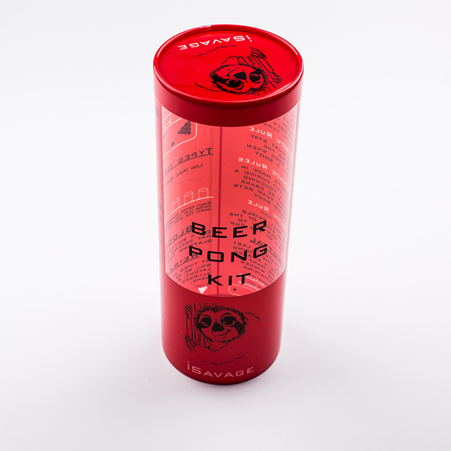 Custom Printed Clear Transparent Plastic Tube Packaging