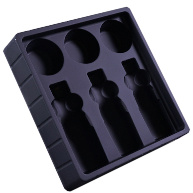 Custom High quality PET PS cosmetic set plastic blister packing insert trays