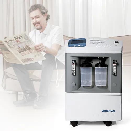Longfian 10liter Dual Flow Medical Equipment Portable Oxygen Concentrator