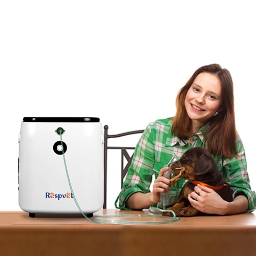 China Good Rsepvet 1-7L Flow Dog Therapy Mini Vet Incubator Oxygen Concentrator for Animals With Ce Certificate
