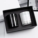white candle jar