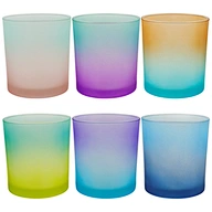 gradient candle jar