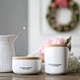 ceramic candle jar with lid
