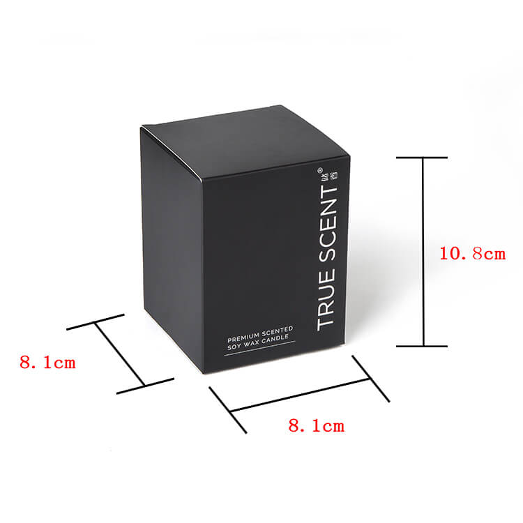 black matte candle jars with lid
