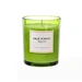 green glass candle jars