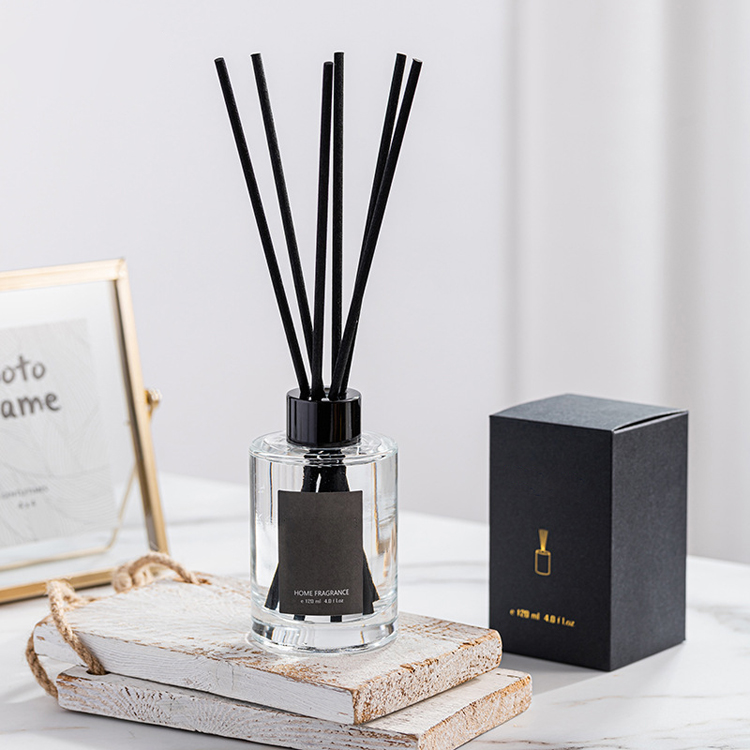 transparent diffuser glass bottle