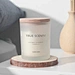 white frosted candle jar with lid