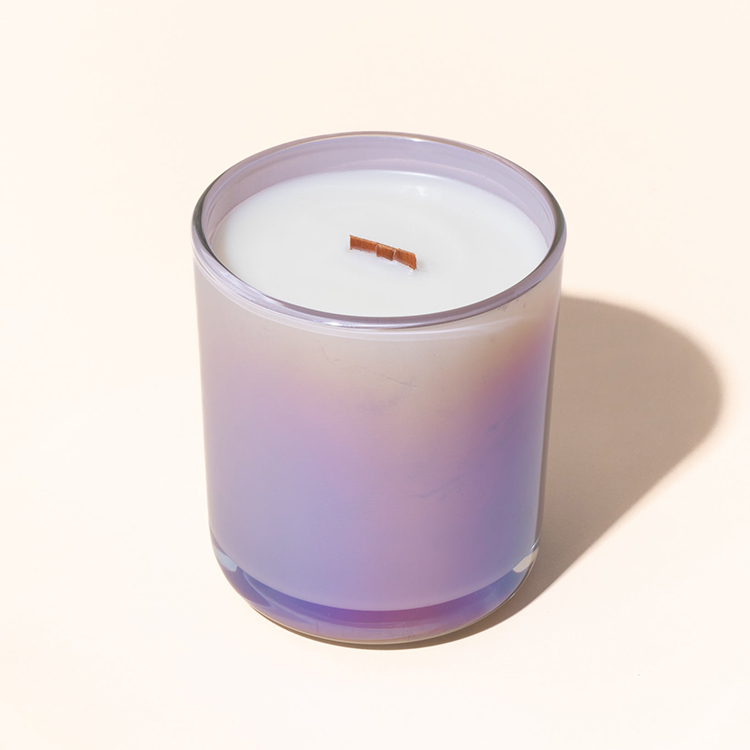 iridescent candle jar