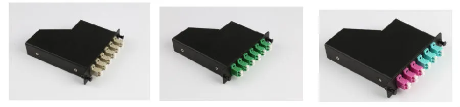 12 Core MTP MPO Fiber Optic Plug-N-Play Cassettes 12 Core MTP MPO Fiber Optic Plug-N-Play Cassettes