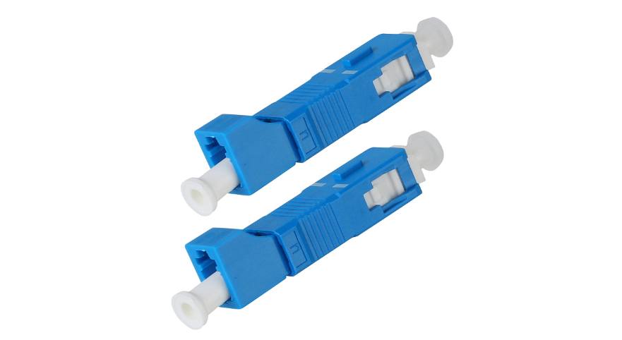 Hybrid SC Male LC Female Fiber Adapter