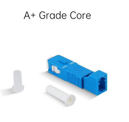 Hybrid SC Male LC Female Fiber Adapter