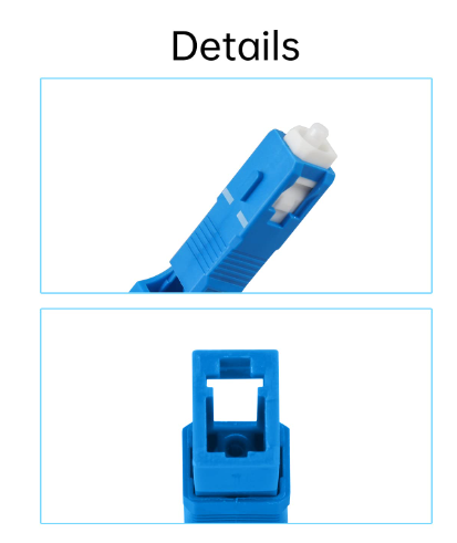 Hybrid SC Male LC Female Fiber Adapter