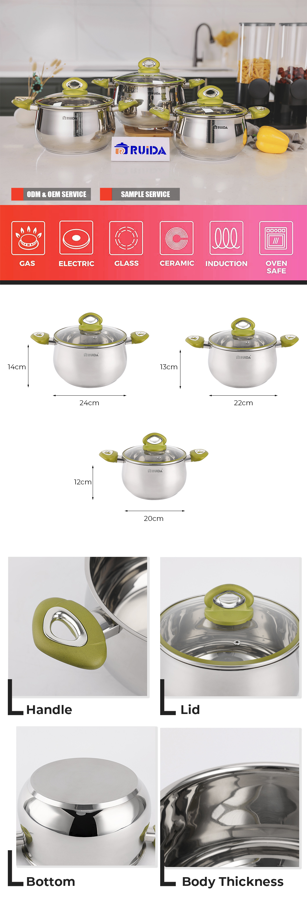 stainless steel cookware set
