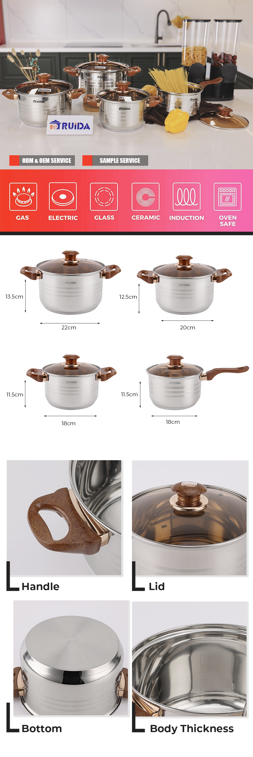 stainless steel cookware set