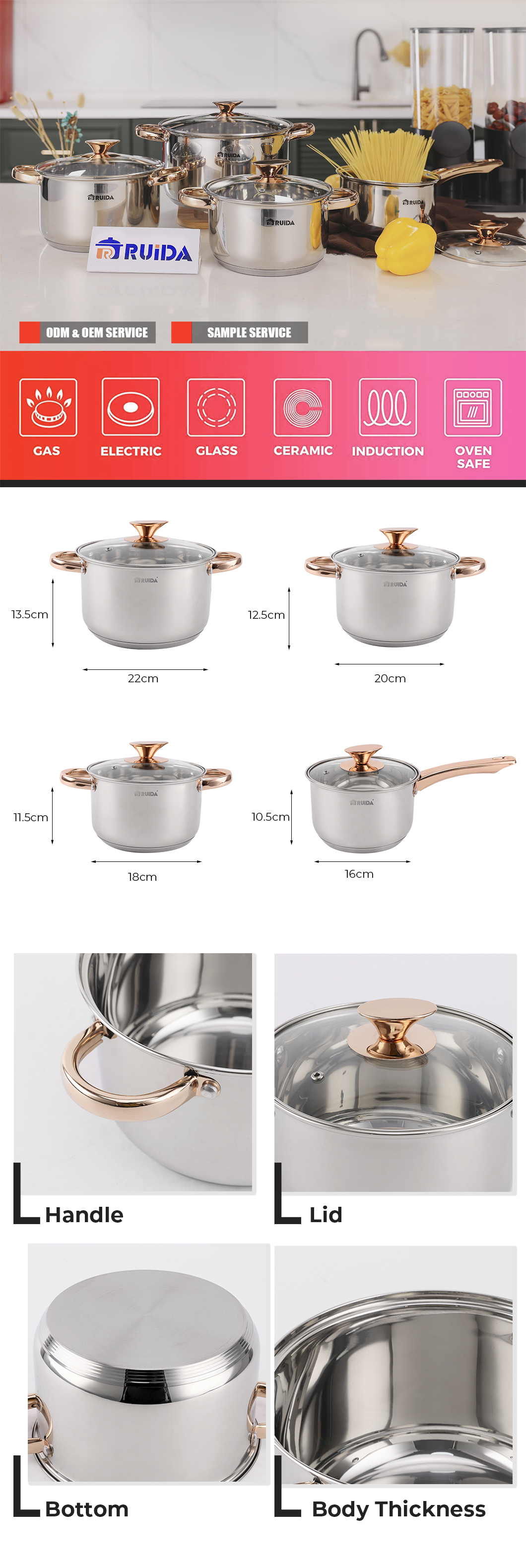 stainless steel cookware set