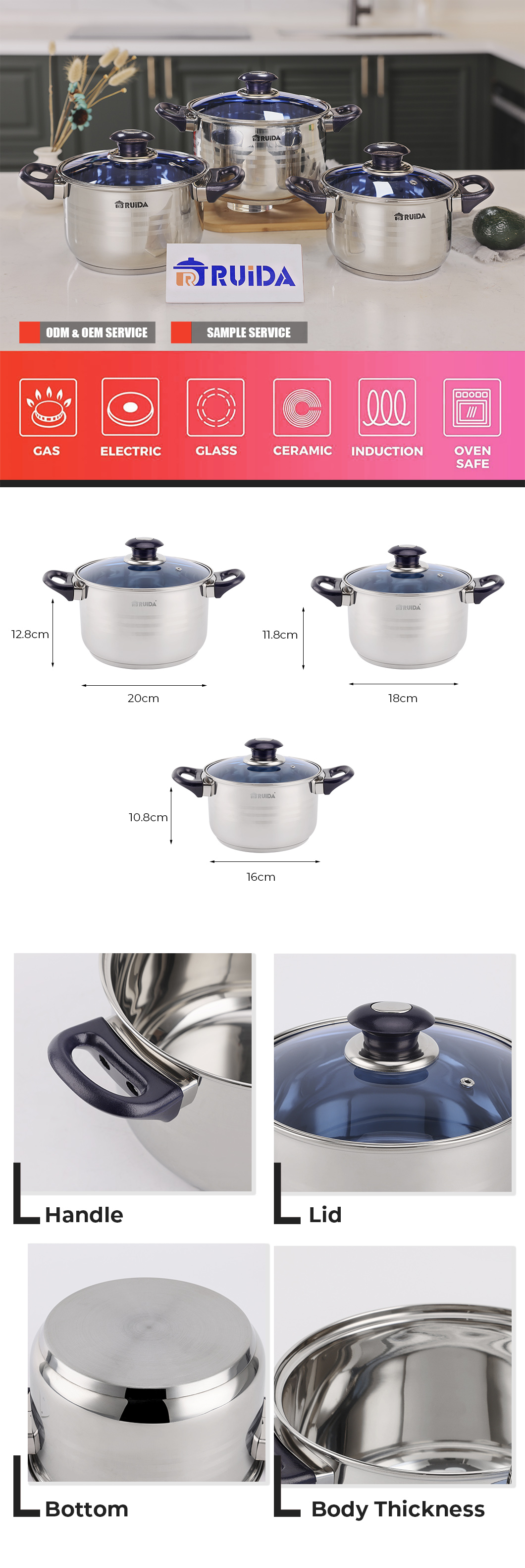stainless steel cookware set