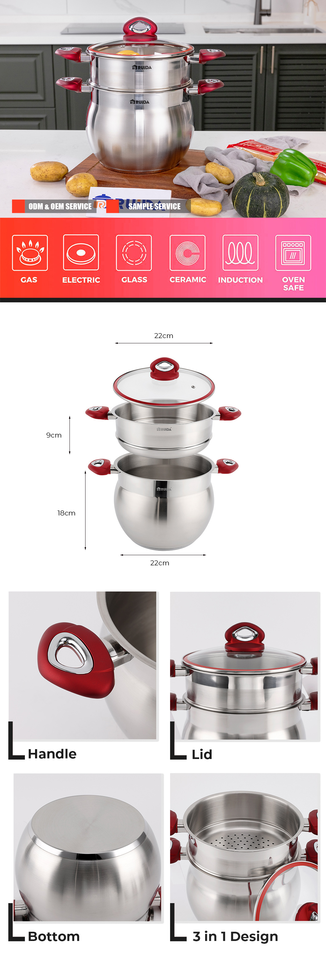 Stainless Steel Couscous Pot