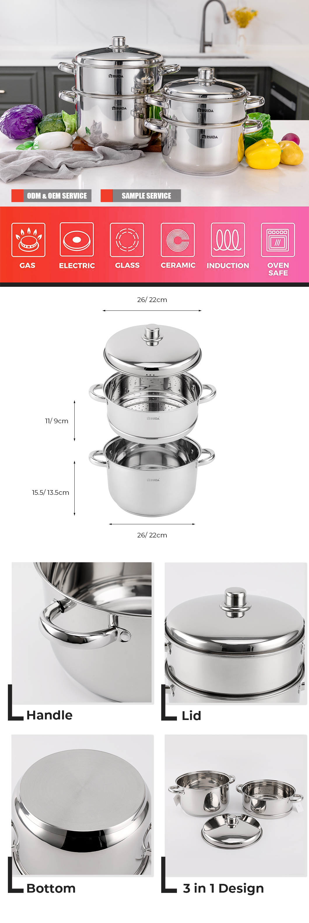 Stainless Steel Couscous Pot