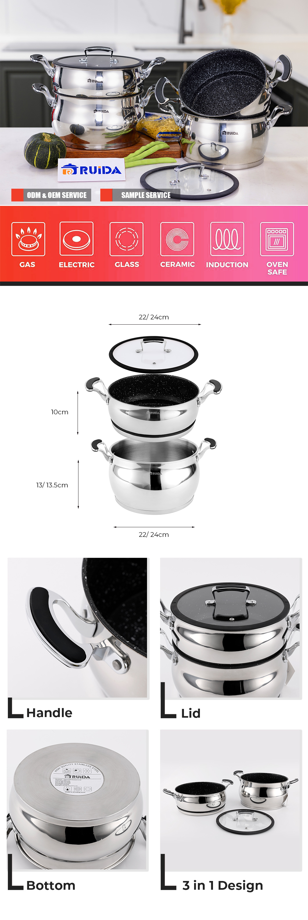 Stainless Steel Couscous Pot