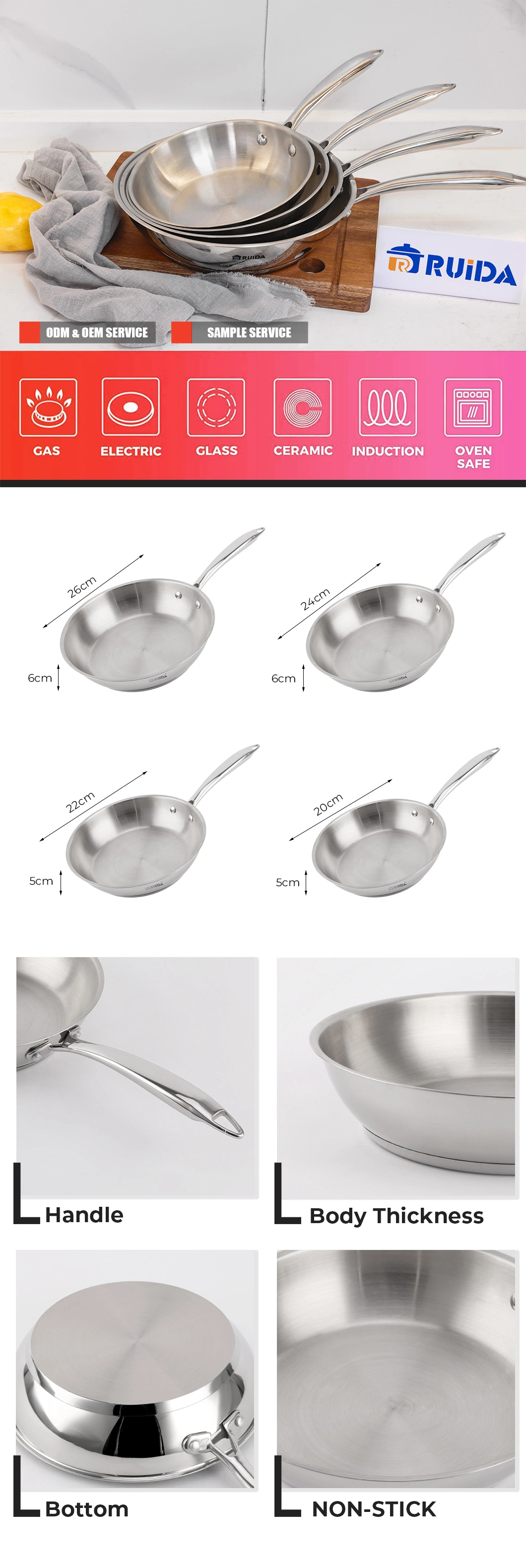 Stainless Steel Frypan