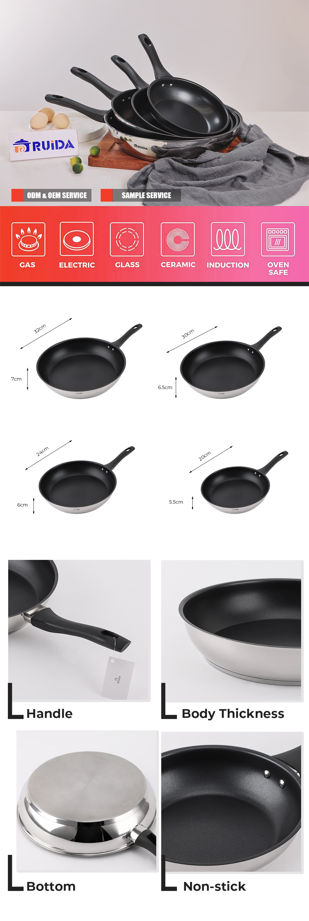 Stainless Steel Frypan
