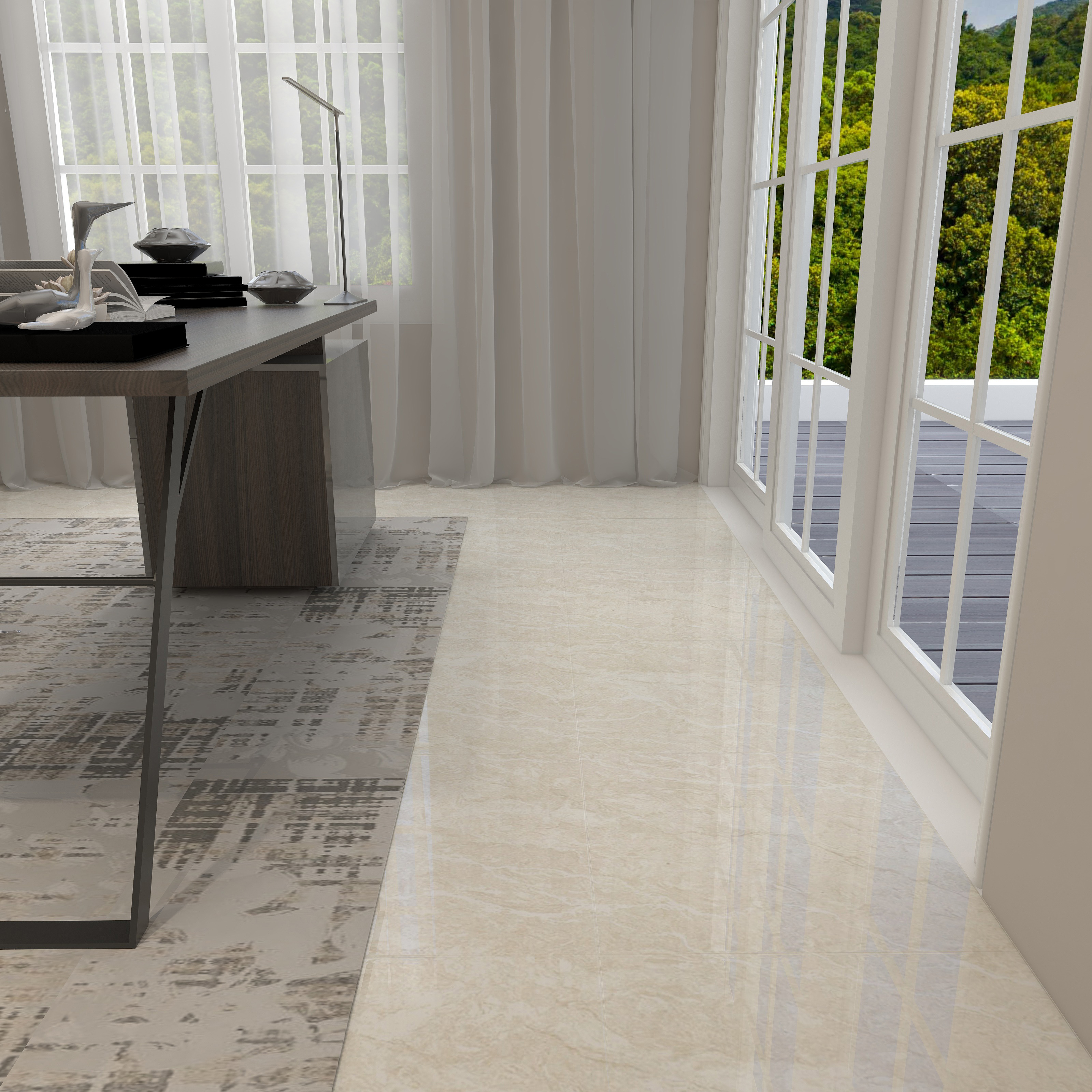 600x600mm polished floor tiles
